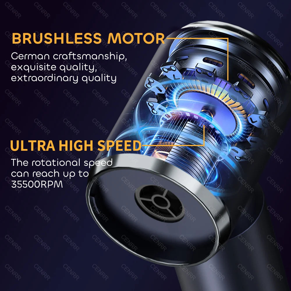 Aspirador Inalámbrico para Coche – Potencia 210.000 Pa, Silencioso y Recargable