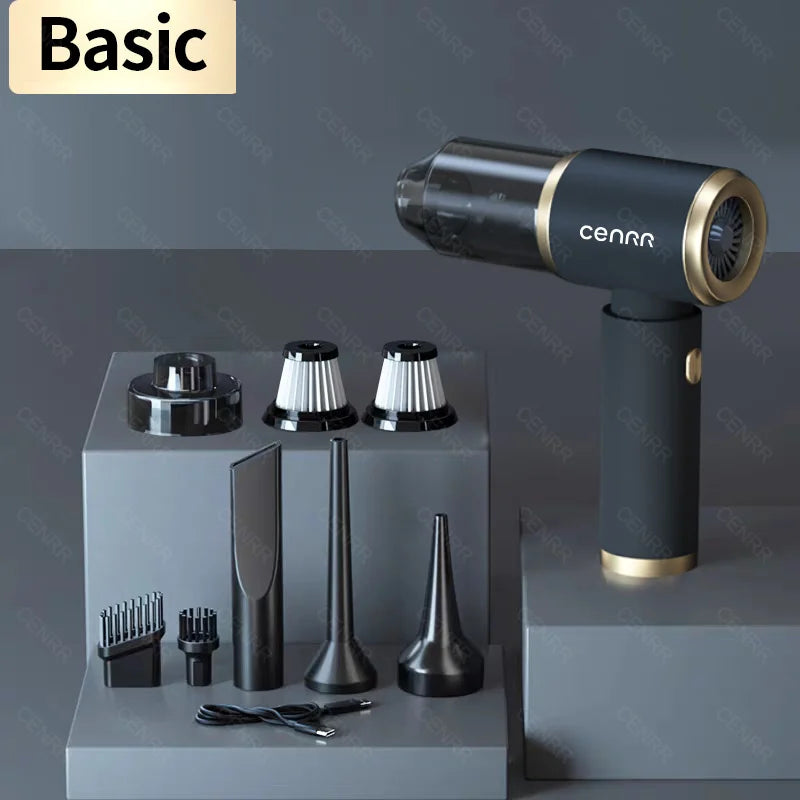 Aspirador Inalámbrico para Coche – Potencia 210.000 Pa, Silencioso y Recargable
