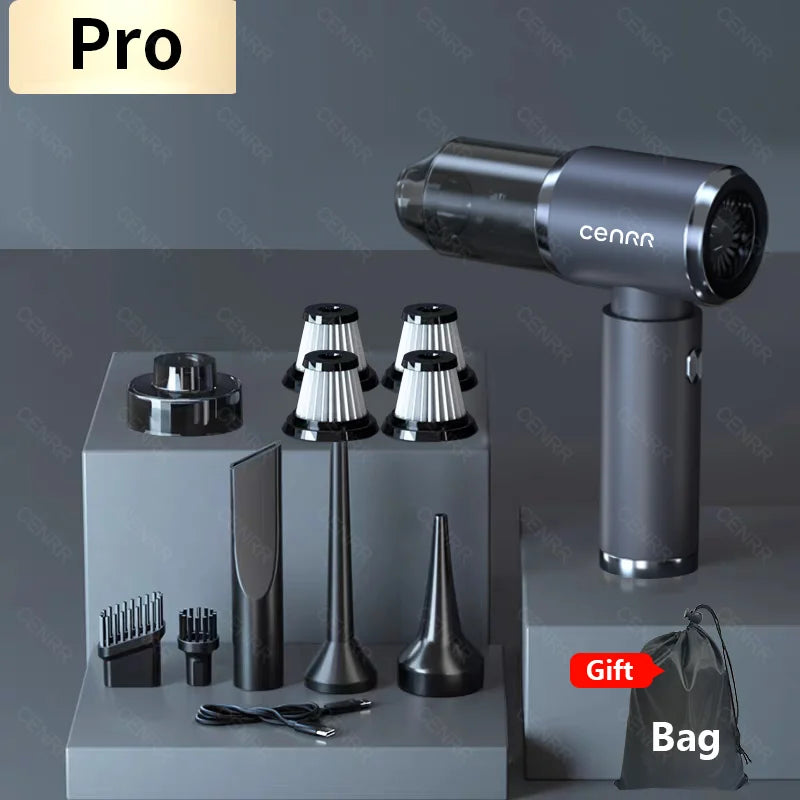 Aspirador Inalámbrico para Coche – Potencia 210.000 Pa, Silencioso y Recargable